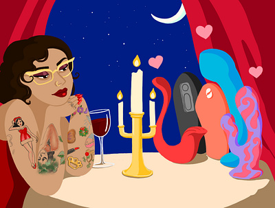 Have A Love Affair With A New Toy Hero Image branding drawing editorial editorial illustration illustration product illustration products