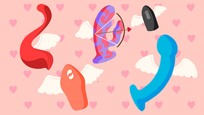 Have A Love Affair With A New Toy (Secondary) editorial editorial illustration illustration product illustrations products