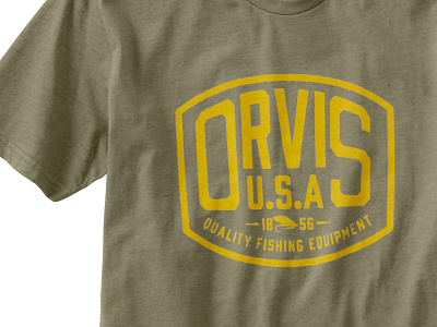 Orvis T-shirt apparel graphics branding fly fishing graphic design graphic tee logo orvis t shirt design