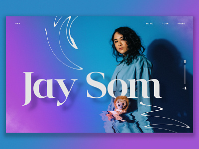 Jay Som Dribbble band jaysom ui ux web