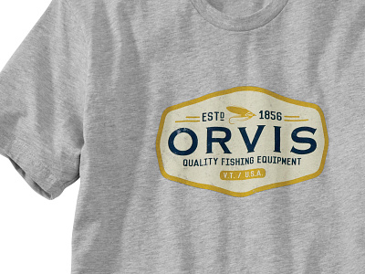 Orvis T-shirt apparel graphics branding fly fishing graphic design graphic tee logo orvis t shirt design