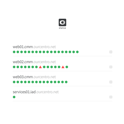 Nagios Dashboard functional minimal typography ui web application