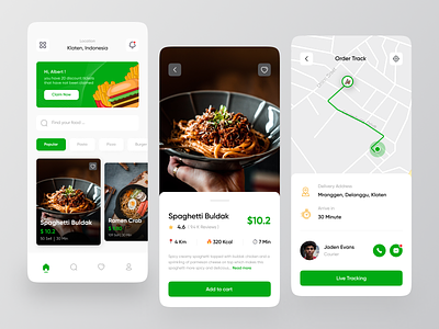 Bestellen - Food Delivery App app clean cooking courier delivery delivery app design food food app food delivery food delivery app foodie mobile mobile design order responsive restaurant restaurant app ui ux