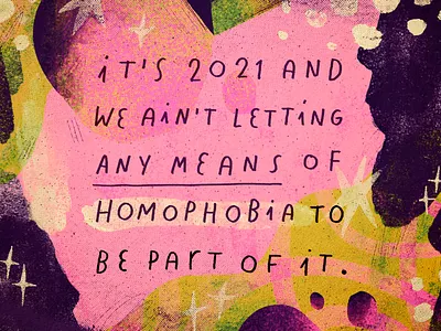 PERIODT artwork design handmade homophobia lettering quote text texture type typography