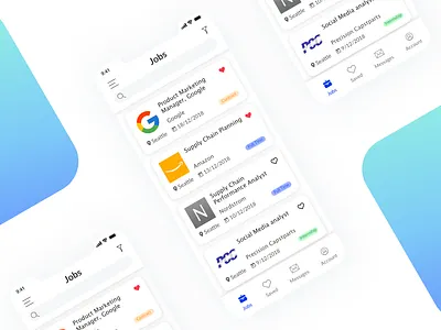 DailyUI - 050 - Job Listing job application job board