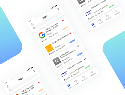 DailyUI - 050 - Job Listing job application job board