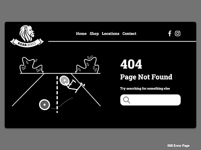 DailyUI 008 404 Error Page dailyui dailyui008 design illustration ui uiux