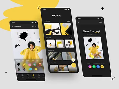 VCNA📱 • Photo Editor Apps app app design design edit edit photo editor minimal mobile mobile apps mobile design photo photo edit ui ux