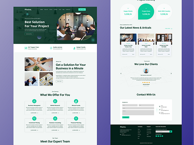 Phainx Agency Web Template agency business company startups