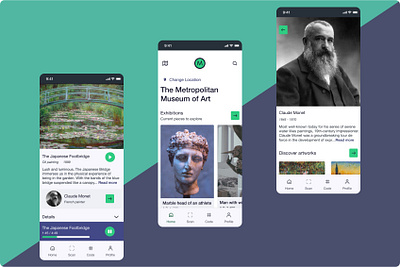 Museum App app figma mobile app modern modern design museum museum of art museums product design ui ui design uiux ux design ux designer