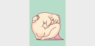 There there comfort depression green illustration illustrator naked pastel pink sad teal