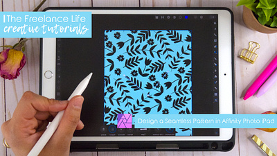 Learn to Design a Seamless Pattern in Affinity Photo affinityphoto design graphic design illustration ipad product design surface pattern design tutorial youtube