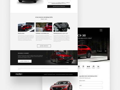 Landing - Mazda CX-30 Janna Motors adobexd cars design features figmadesign form mazda suv ui ui design uiux uiux design