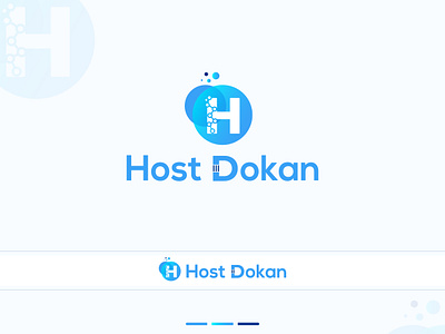 Logo Design - Host Dokan brand design brand identity branding company brand logo company branding company logo design icon illustration logo logo design logo design branding logo design concept logo designs