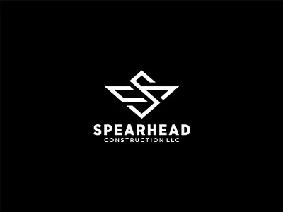 Spearhead Construction LLC 2 branding company flat icon identity identity branding letter lettermark logo logo design vector