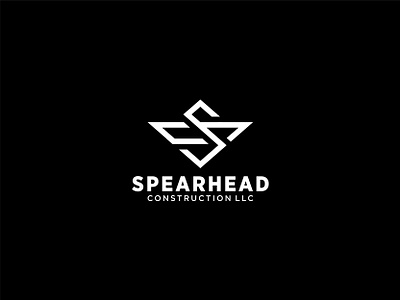 Spearhead Construction LLC 2 branding company flat icon identity identity branding letter lettermark logo logo design vector