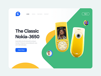 (Freebie) Nokia – Hero Header Exploration agency creative agency design figma freebie friday freebie psd header landing page mobile page mobile website modern sketch webdesign