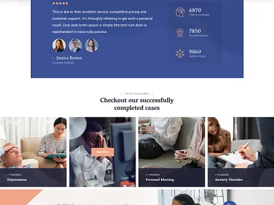 Qisnum - Psychology & Counseling HTML Template clean design flat html web web design