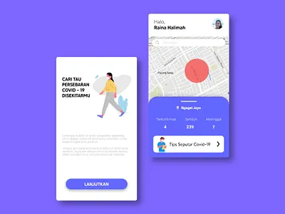 Covid 19 Apps app design illustration logo minimal ui