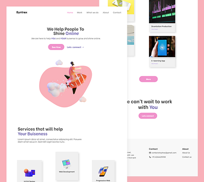 Syntrax 3d design designtrends illustration landingpage ui user experience user interface design webdeisgn webdesignagency