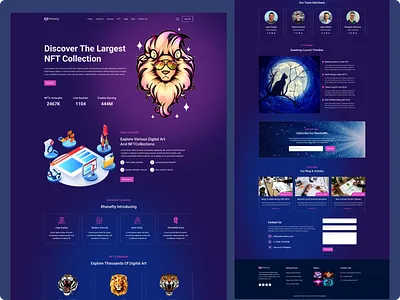 Rhanefty NFT web template bitcoing btc coin crypto eth nft