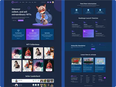 R.NFT web template bitcoin btc crypto dark nft eth nft