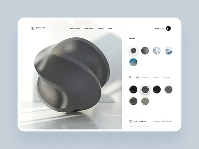 Pulver : Render Showcase architecture catalog coat color digital landing page powder pulver render series web design website