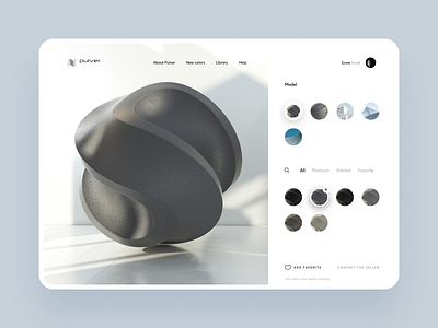 Pulver : Render Showcase architecture catalog coat color digital landing page powder pulver render series web design website