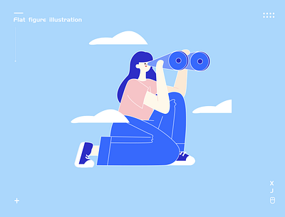 Flat figure illustration 16 app branding design illustration interface startup ui