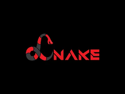 snake design logo typography