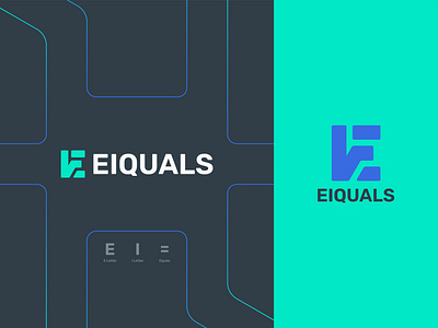 Eiquals - Logo Design analytics brand identity branding chart concept data design designer e letter equal growth i letter identity logo mark monogram visual identity