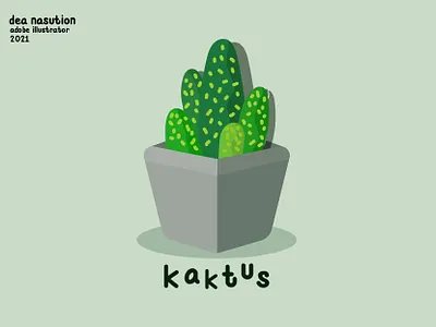 Kaktus design illustration kaktus logodesigner plants vector