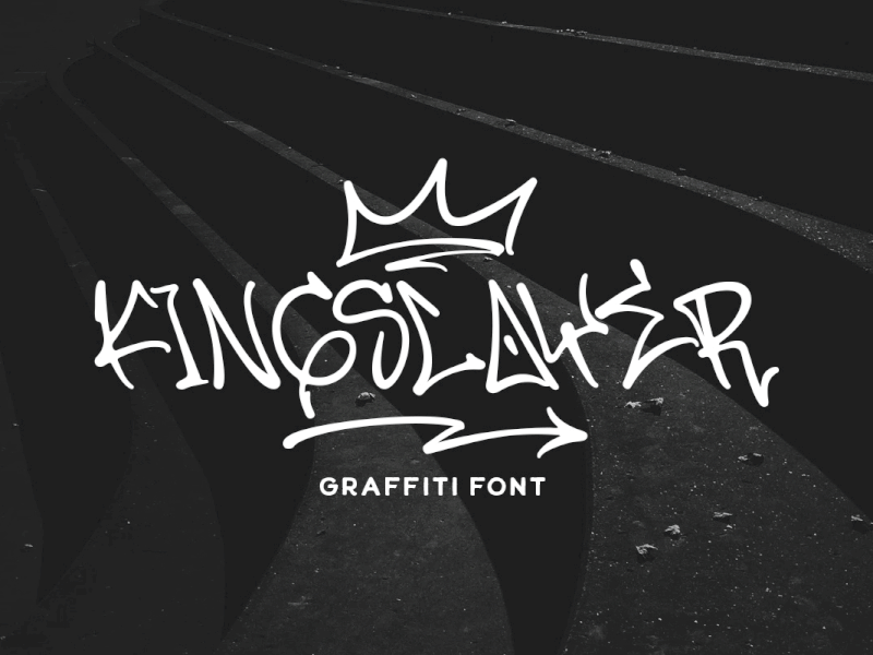 Kingslayer - Graffiti Font streetart