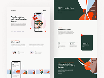 Bonzei - Branding, Illustrations and UX/UI Design branding emotions illustrations mental health mental health awareness mindfulness mobile app spirituality ui ux