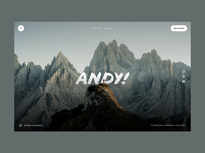 LIVE - Andy Hardy Portfolio andy andy hardy australia dennis snellenberg fade layers live mountains parallax parallax effect parallax scrolling parallax website photography rotterdam scroll transitions website website builder