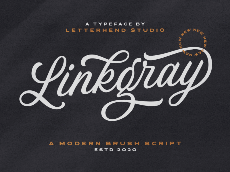 Linkgray Script freebies handwriting font