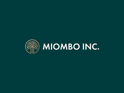 Miombo Inc africa branch circle icon logo luxury mark miombo simple symbol tree treetop