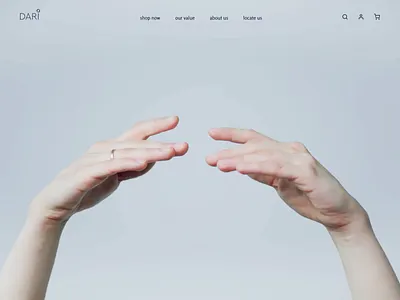 DARI - Landing Page Animation aftereffects caddiesoft e commerce design ecommerce design figma hands animation jewellery logo jewellery online jewellery shop jewellery store jewellery web design landing page animation landing page design luxury brand luxury branding luxuty goods norge norway web design webdesign