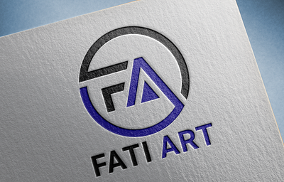 Fati Art art brand clean design graphic design icon logo minimal modern vector