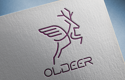 Oldeer brand clean design flat graphic design icon illustration logo minimal modern