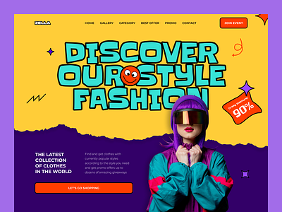 Online Fashion Shop Landing Page apparel case study clothes clothing ecommerce fahion fashion store homepage landing page marketplace online shop online store outfit shopping streetwear style ui uiux web design website