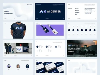 AI Center Brand Guidelines artificial intelligence brand identity branding guidelines logo researchers university visual identity