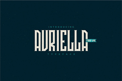 Avriella Typeface digitalart displayfont font typeface typography