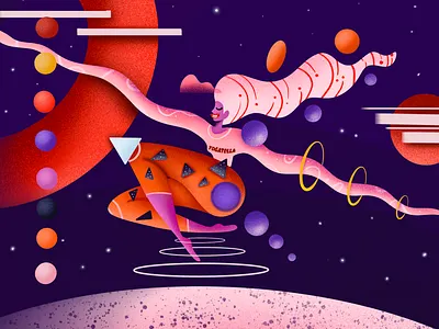 Space Oddie branding design designer digital drawing health healthy illustration illustrator mentalhealth mindful procreate ui yoga