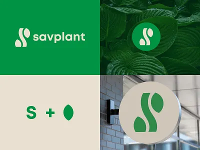 Saveplant logo mark agency logo app logo branding custom logo ecommerce logo green logo identity design letter mark logo logo design logo idea logo inspiration logomark logos modern logo natural logo plant logo s logo save plant logo start up