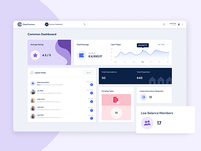Clear Common - Managing app for building superintendents agency beautiful branding color palette creative agency dashboard design dashboard ui design design agency mobile app purple ui ux uxui webdesign website website design