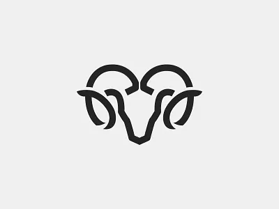 Ram Abstract Lineart abstract for sale line logo minimal ram