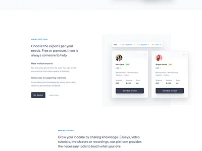 Educare Landing Page calendar clean course desktop education landing page landingpage learning live network pink platform quiz school social teacher training university website white
