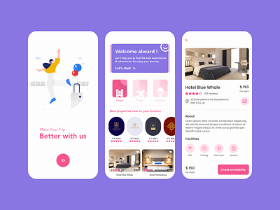 Hotel Booking app app booking booking app booking system design hotel hotel app hotel booking hotel branding travelling ui ux