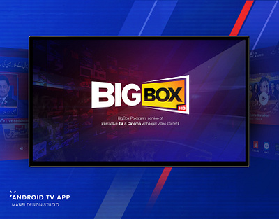 BigBox App Cover image 2020 trends android tv app app dashboard design ui ui design ux